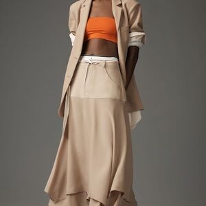 Anthropologie Asymmetrical Trouser Skirt